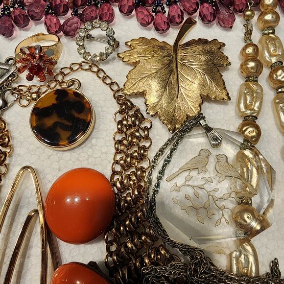 Vintage - Modern Jewelry Lot 2.5+ Lb Wear Repair Craft Upcycle AS IS Mixed Style - Picture 6 of 16